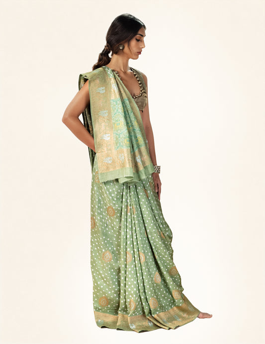 Green Saree