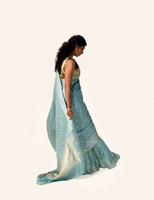 Blue Saree