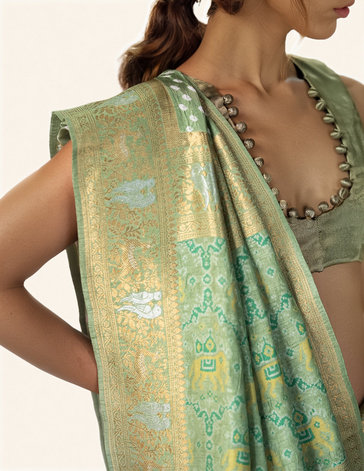 Green Saree