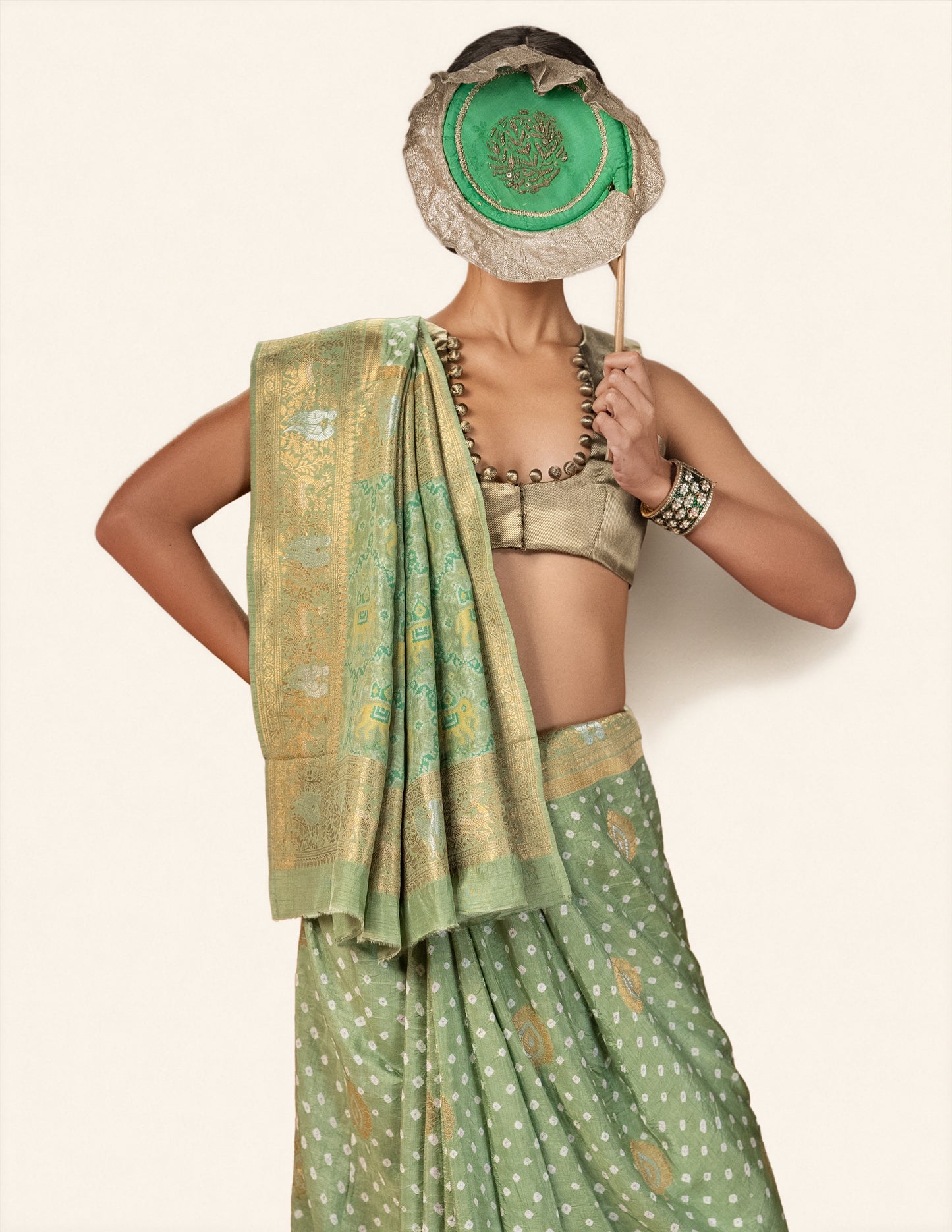 Green Saree