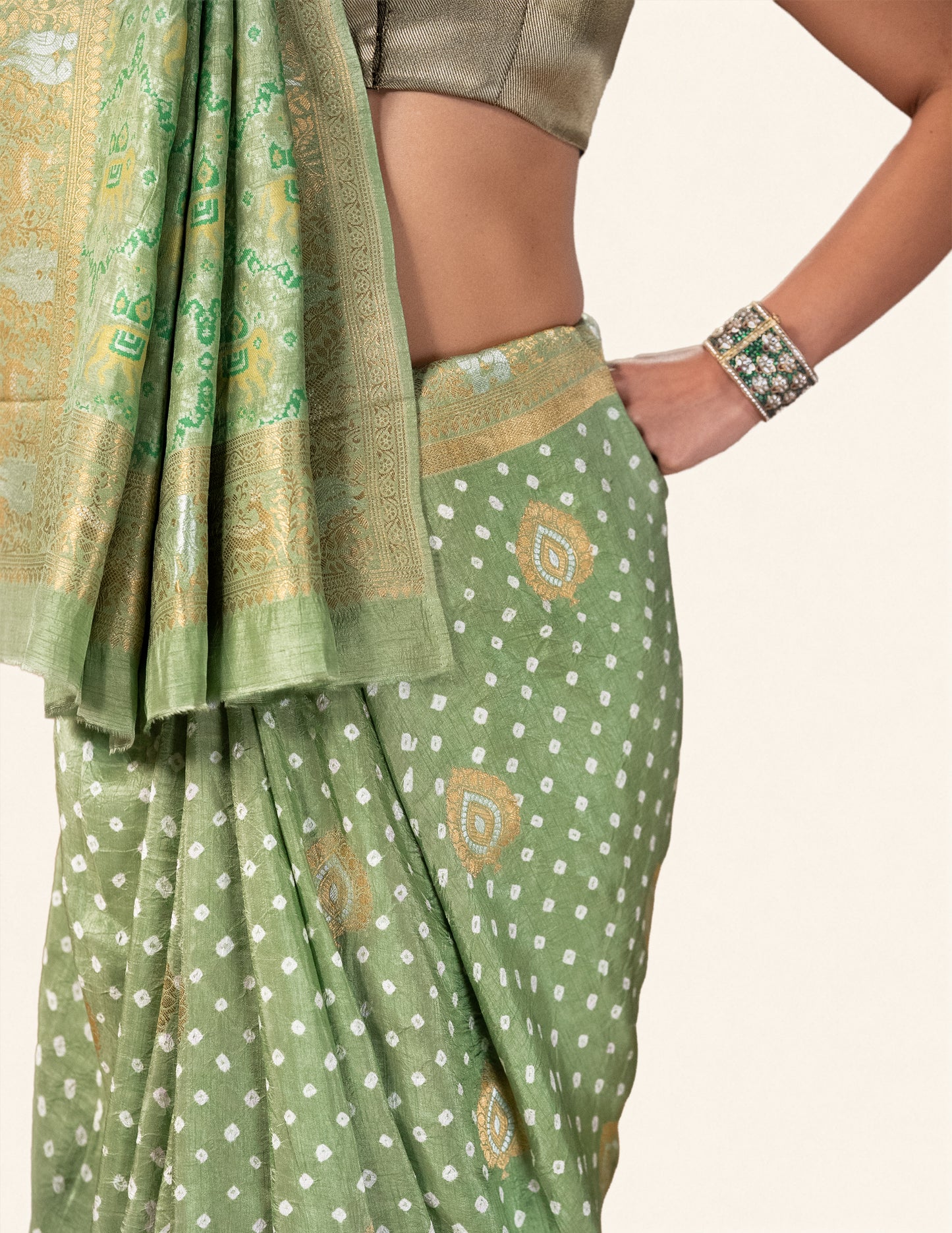 Green Saree