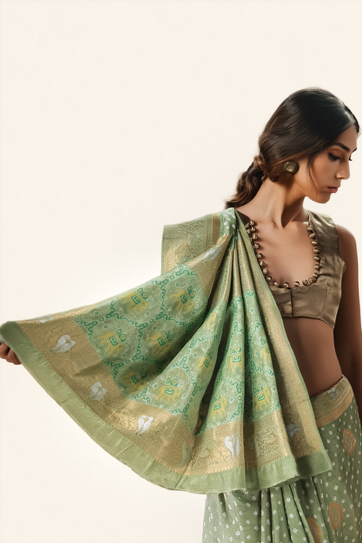 Green Saree