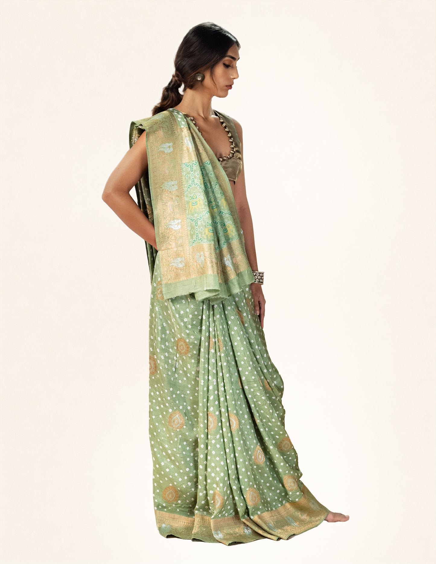 Green Saree