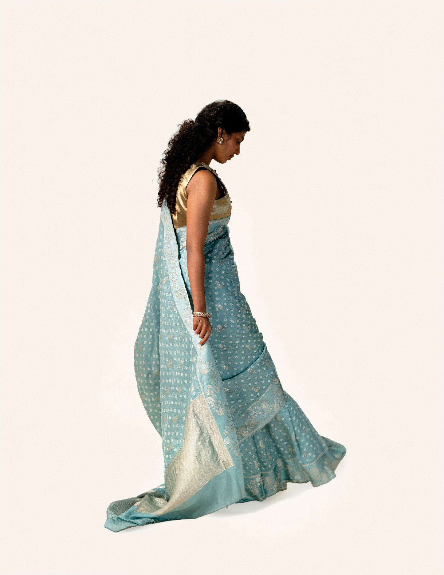 Blue Saree