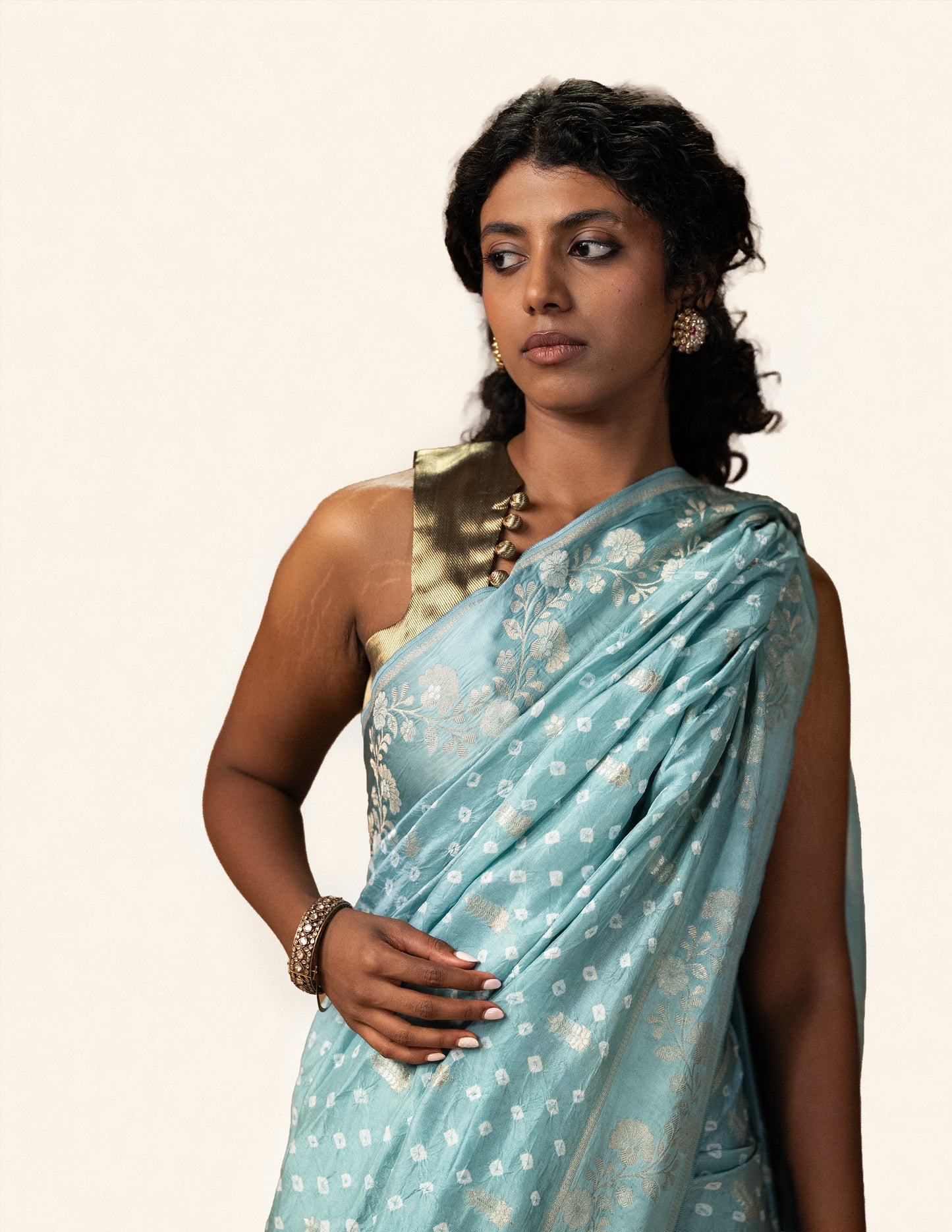 Blue Saree